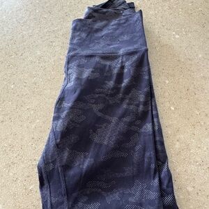 ZYIA Black and Gray Camo-Print Active Leggings